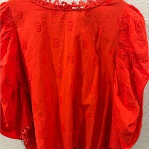 FARM Rio Vibrant Red Blouse